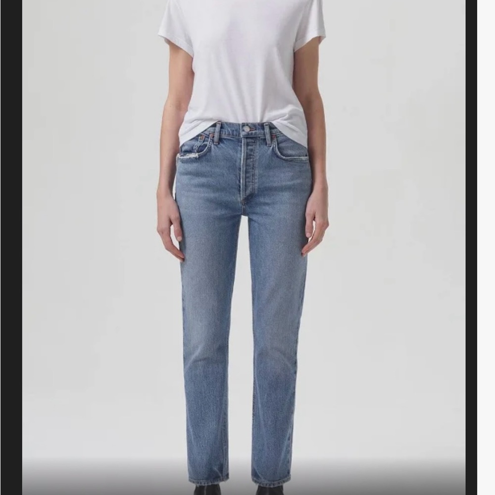 Agolde jeans Riley straight ankle